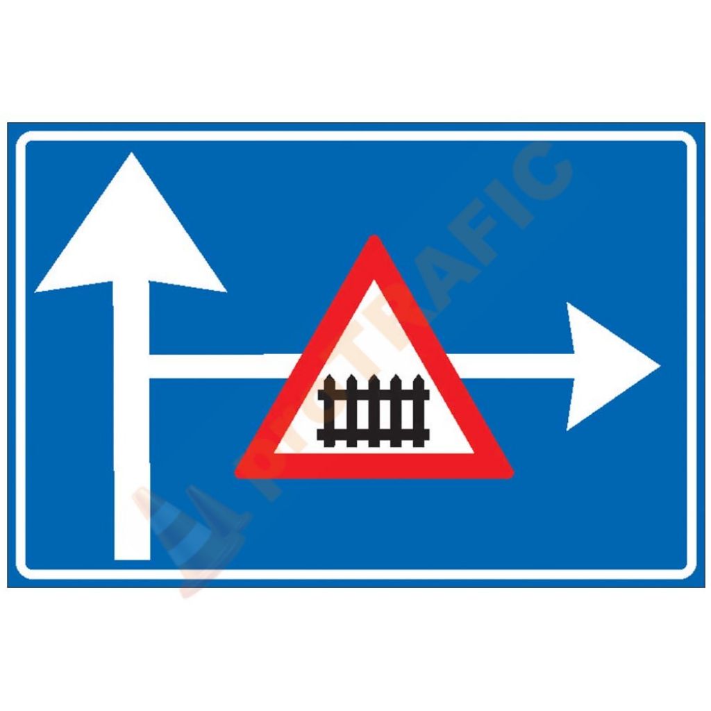 Indicator rutier de orientare F12 Presemnalizarea unui loc periculos, o